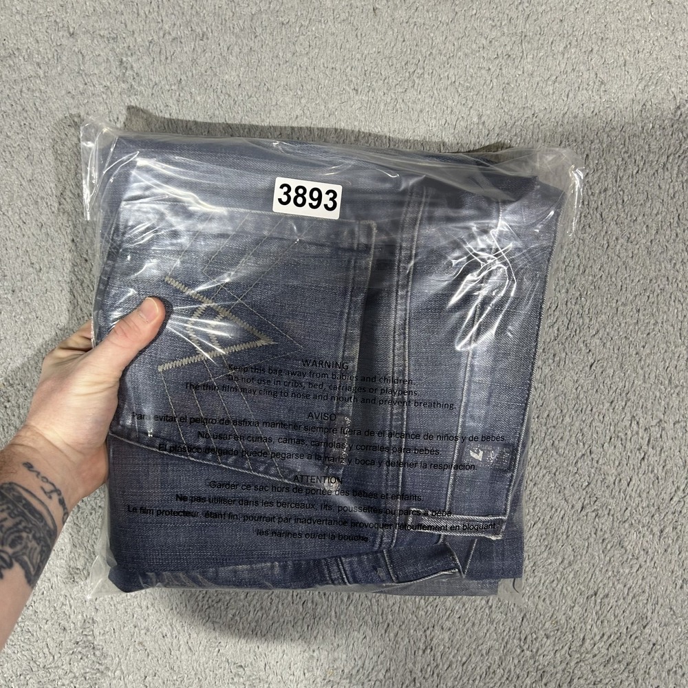7 For All Mankind A Pkt Bootcut Jeans Men's 34 Blue Medium Wash Denim #3893 - Picture 10 of 10